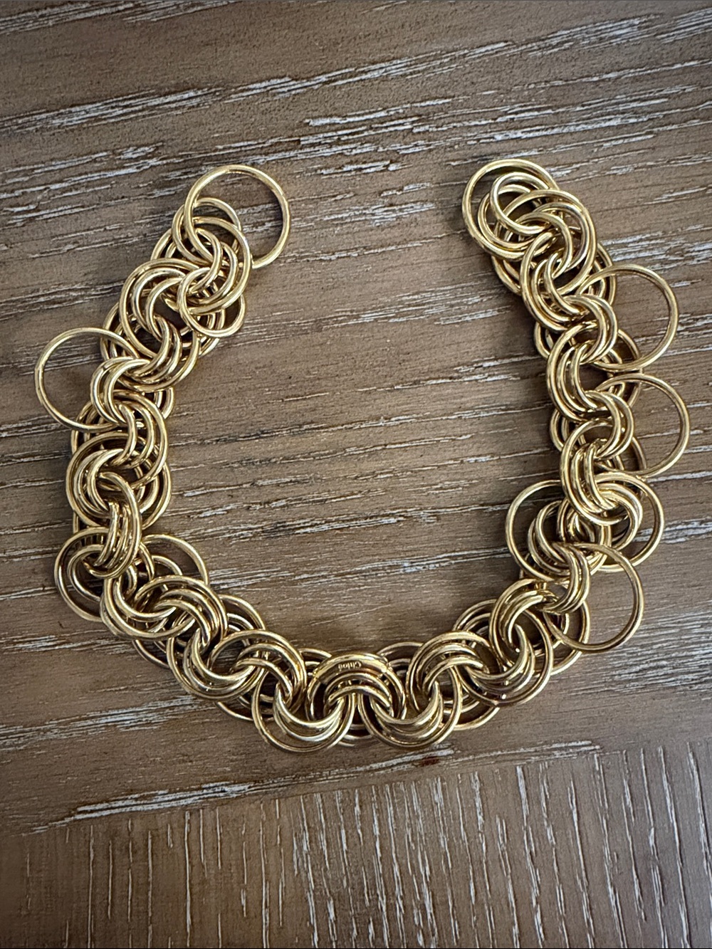 Gold-Link Chain Bracelet - Women Jewelry